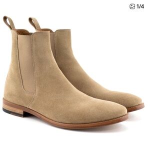 Oro Chelsea tan Suede leather Boots Sz 10 handcrafted in Spain